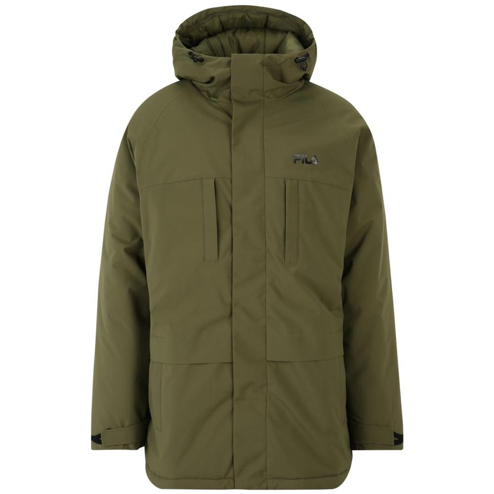 Green Polyester Parka