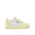 White Leather Low Top Sneakers