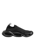 Black Slip On Wave Low Top Sneakers Shoes