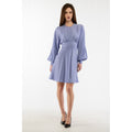 Purple Marabou Casual Dress