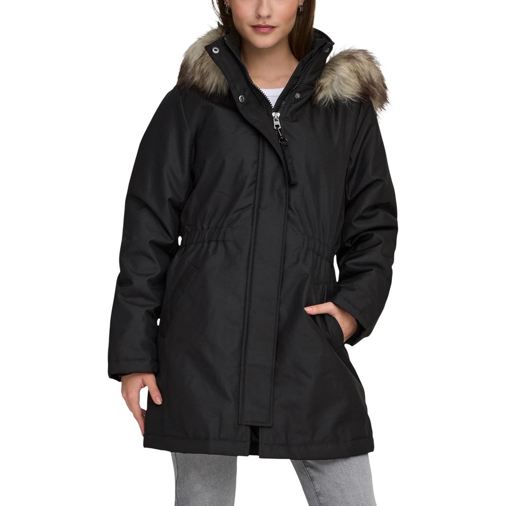 Black Recycled Polyester Parka