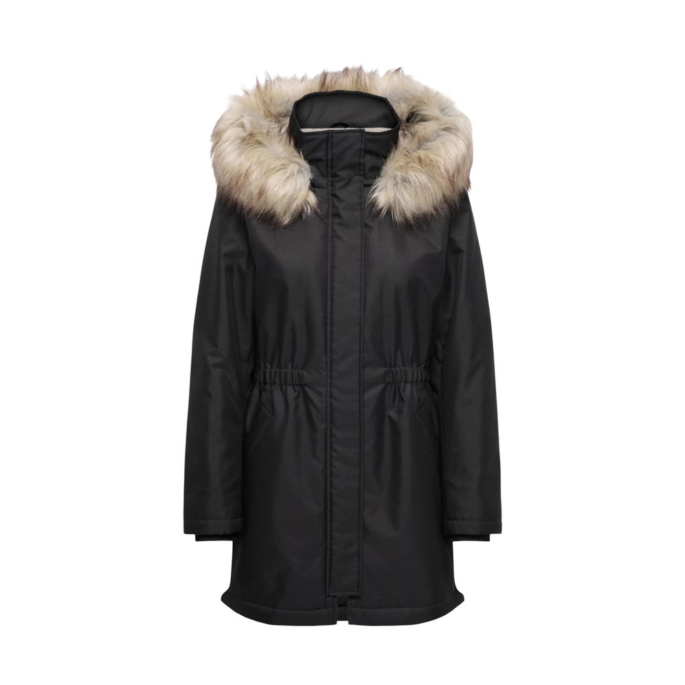 Black Recycled Polyester Parka