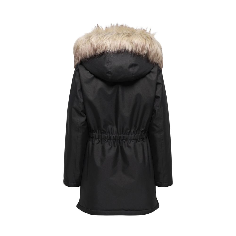 Black Recycled Polyester Parka