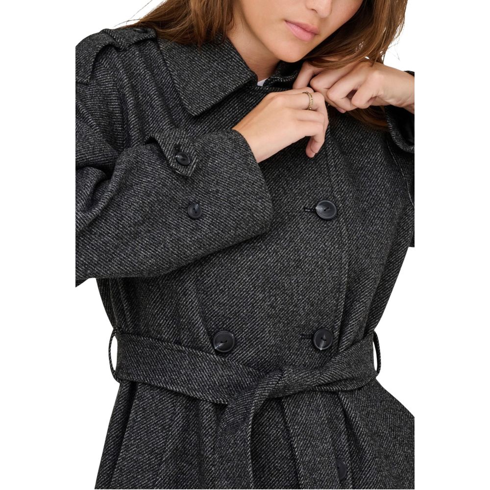 Gray Recycled Polyester Coat
