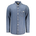 Blue Cotton Men's Shirt