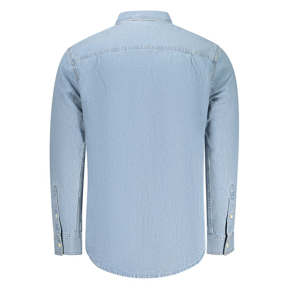 Azzurro Cotton Men's Shirt