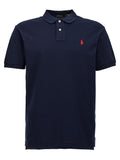 Blue Cotton Polo Shirt