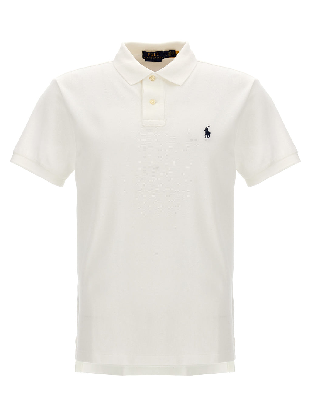 White Cotton Polo Shirt