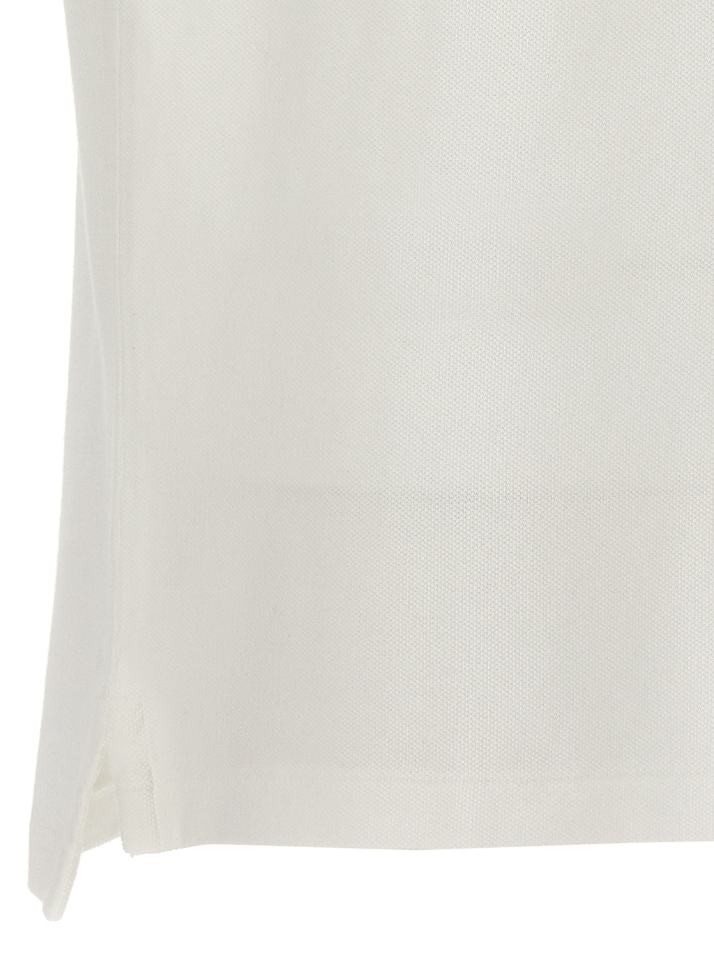 White Cotton Polo Shirt