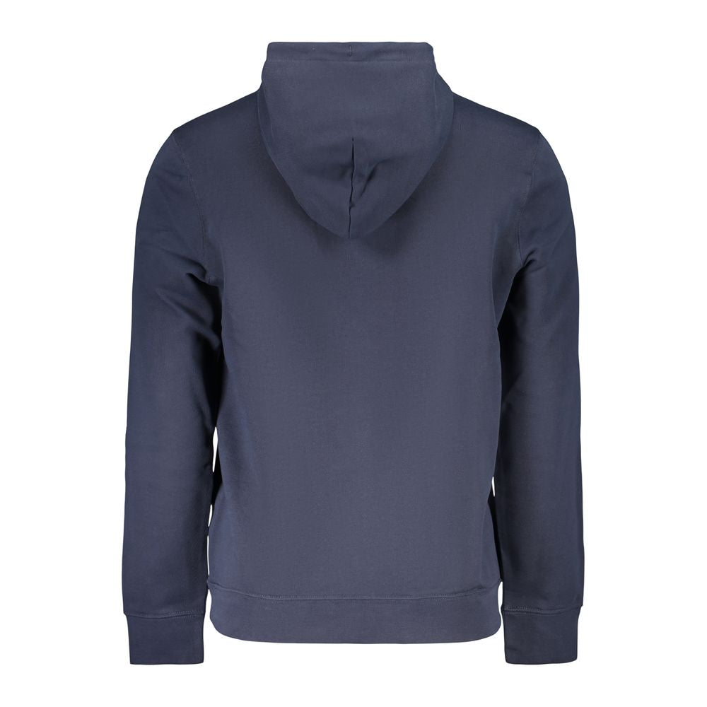 Blue Cotton Men Sweater