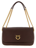 Brown Lamb Leather Shoulder Bag