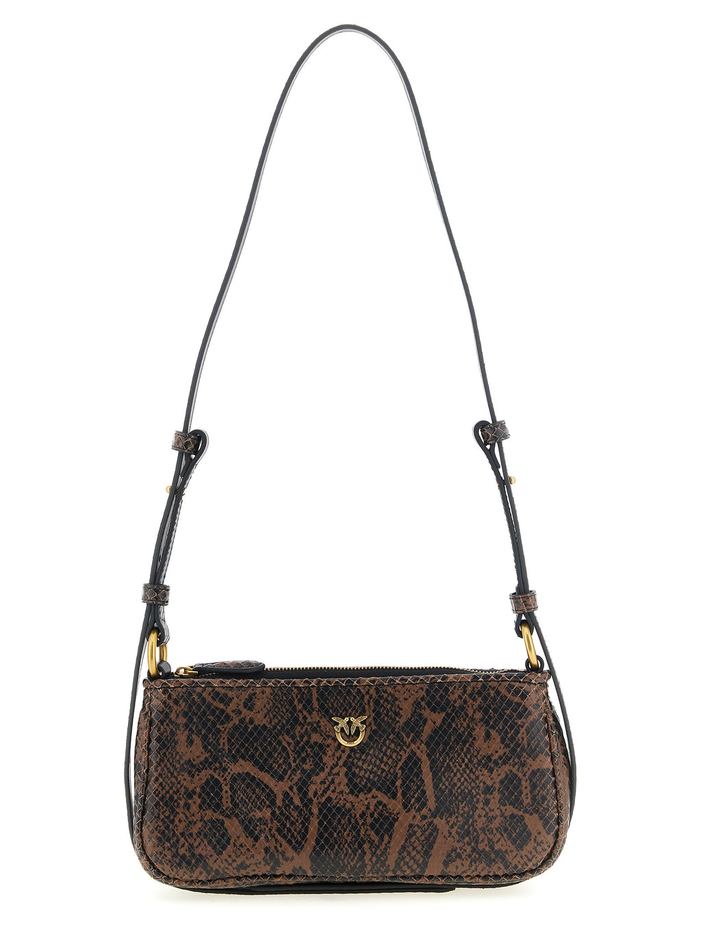 Brown Calfskin Shoulder Bag
