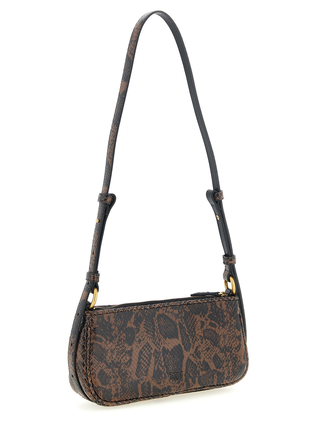 Brown Calfskin Shoulder Bag