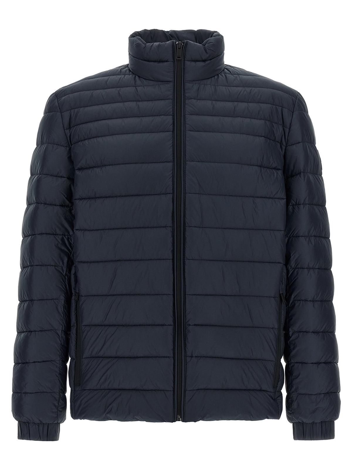 Blue Polyamide Full-Length Jacket