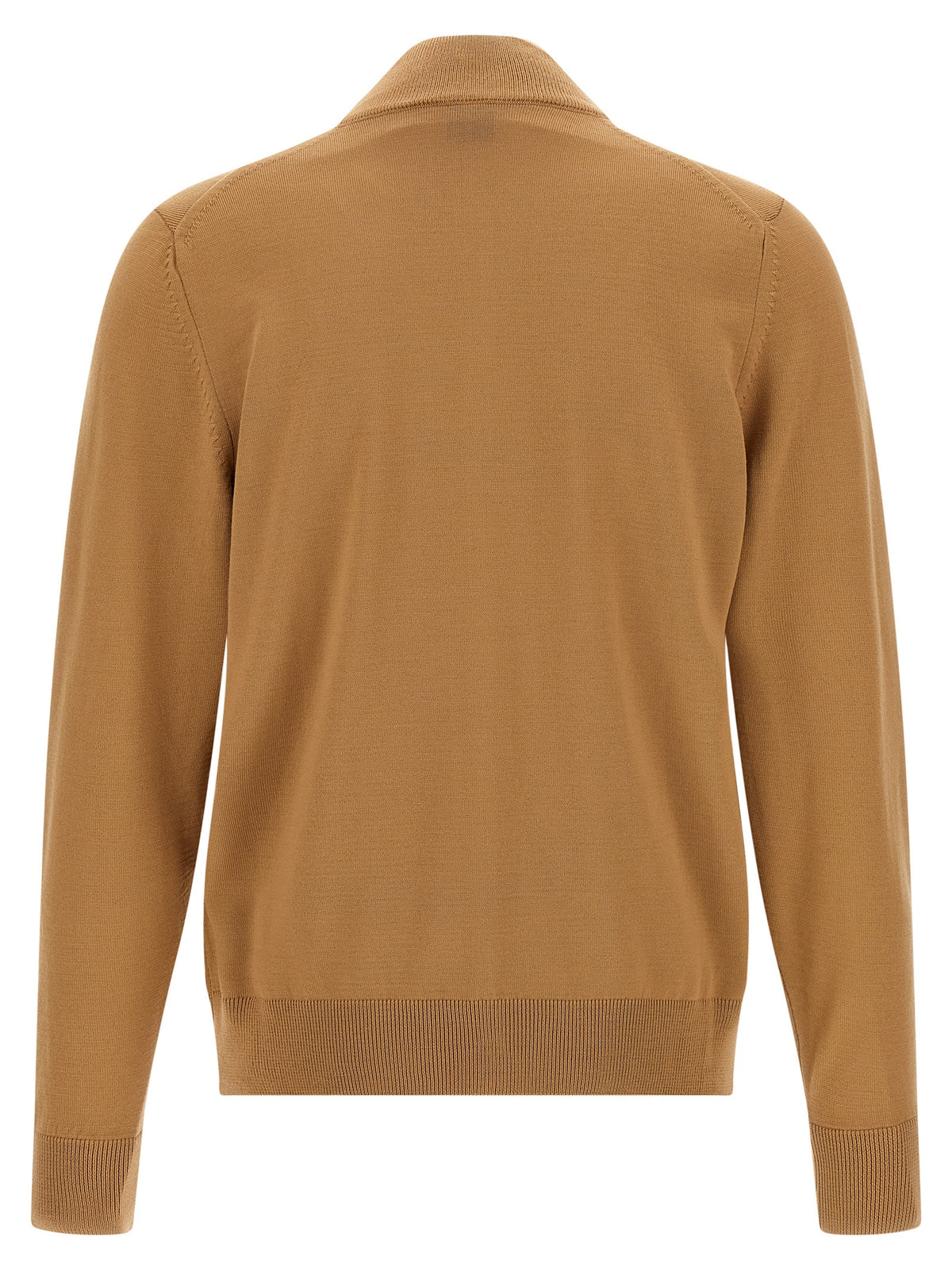 Brown Virgin Wool Cardigan