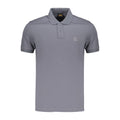 Blue Cotton Men's Polo Shirt