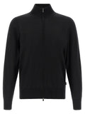 Black Virgin Wool Cardigan