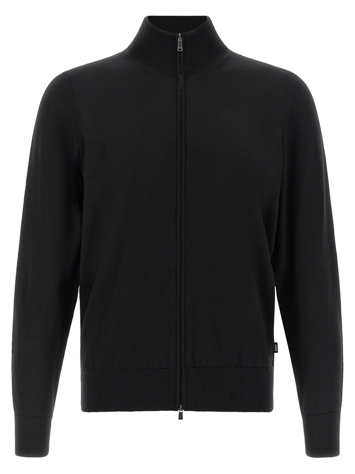 Black Virgin Wool Cardigan