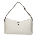 Gray Leather Shoulder Bag