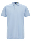 Blue Cotton Polo Shirt