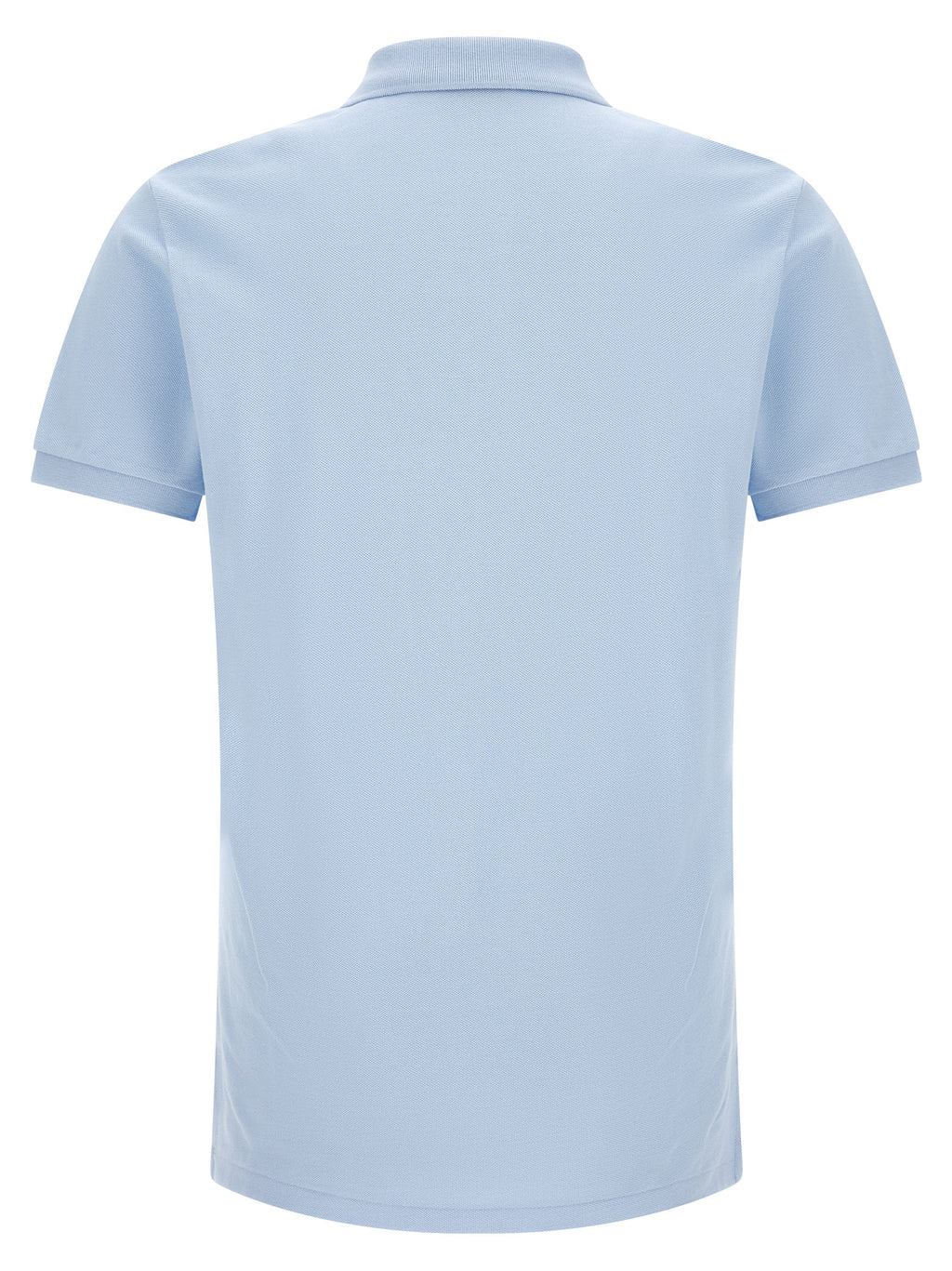 Blue Cotton Polo Shirt
