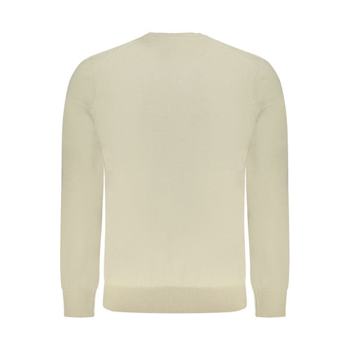 Beige Cotton Men's Sweater