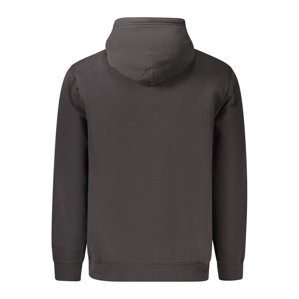 Black Cotton Men's Sweatshirt