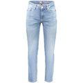 Blue Cotton Slim Fit Jeans