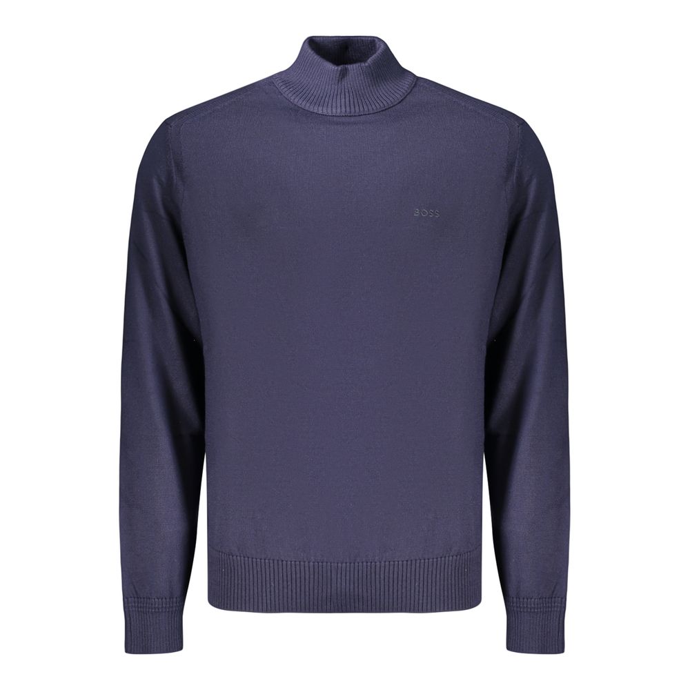 Blue Wool Men's Sweater