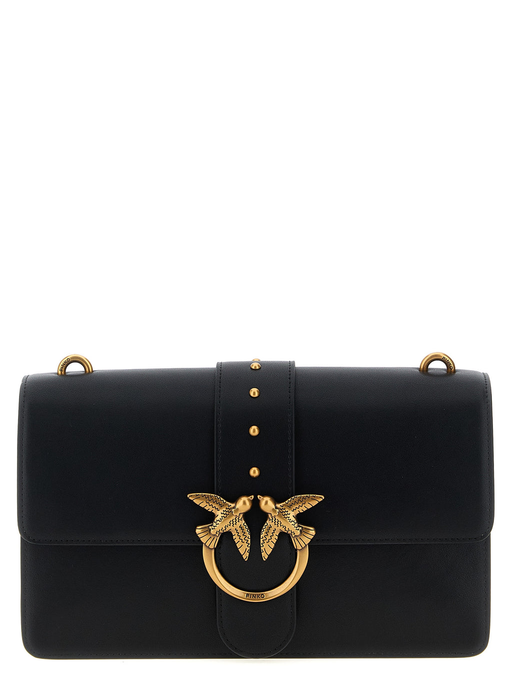 Black Goatskin Crossbody Bag