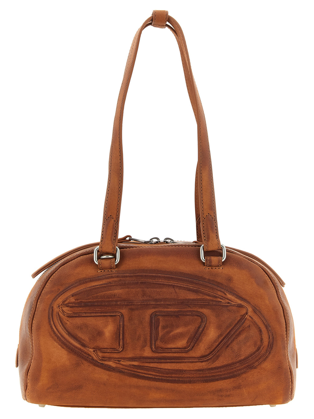 Brown Other Fibres Shoulder Bag