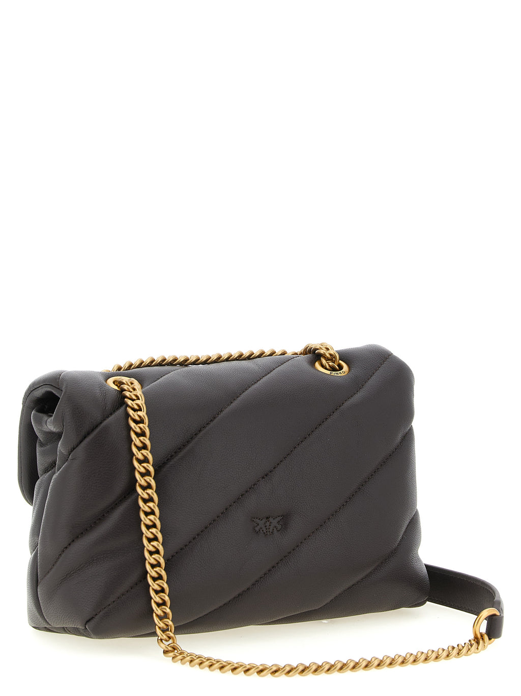 Black Lamb Leather Crossbody Bag
