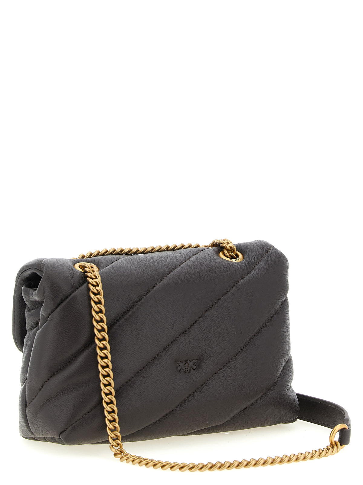 Black Lamb Leather Crossbody Bag