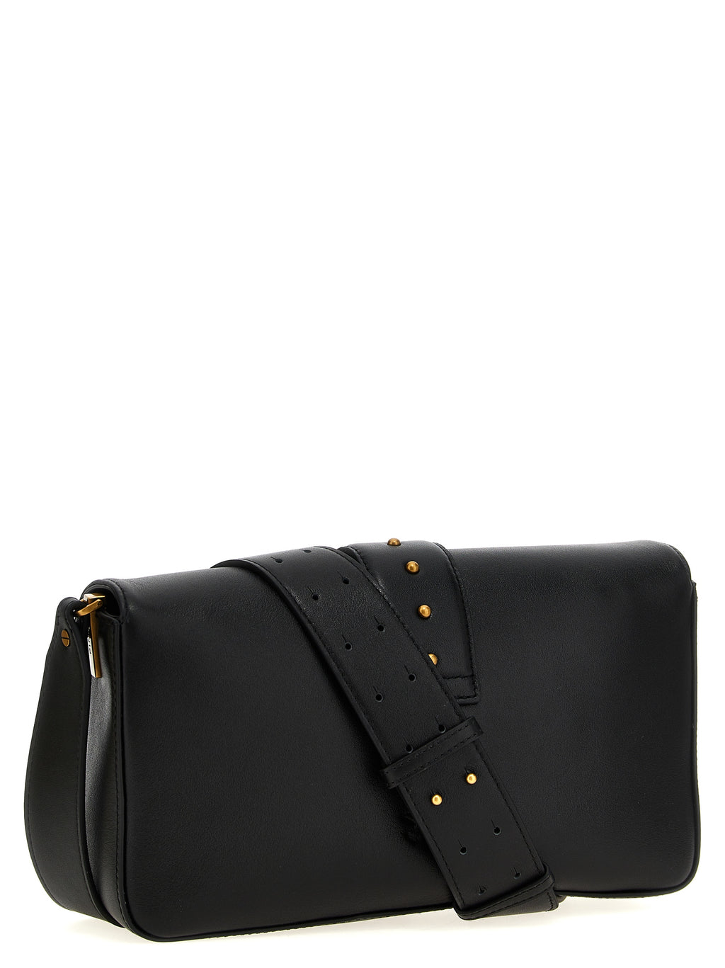 Black Calfskin Shoulder Bag