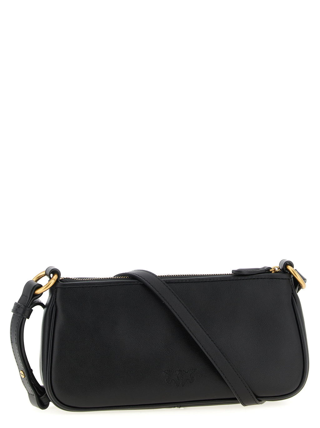 Black Goatskin Crossbody Bag