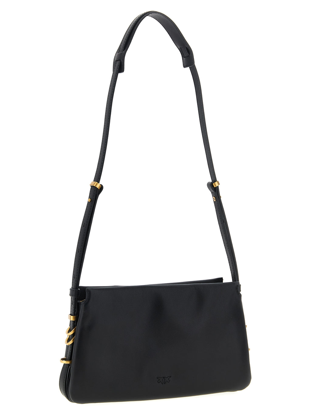 Black Calfskin Crossbody Bag
