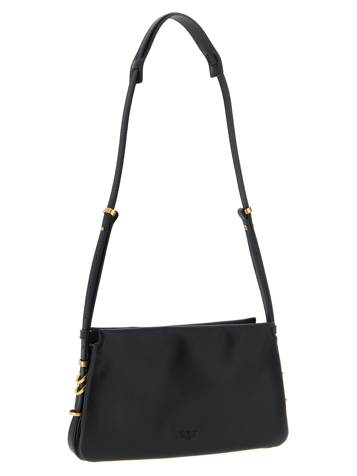 Black Calfskin Crossbody Bag