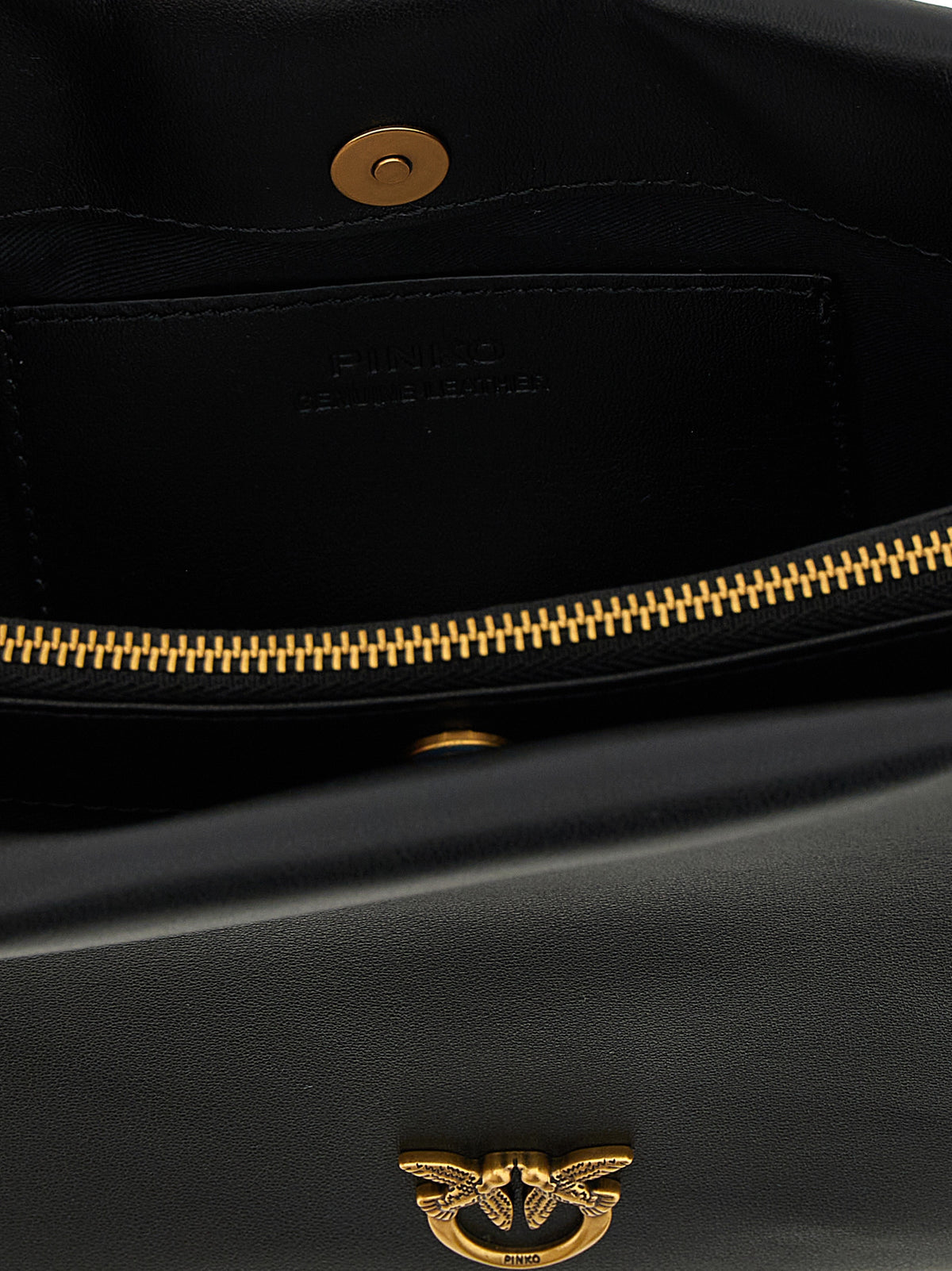 Black Calfskin Crossbody Bag