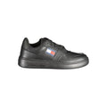 Black Leather Women Sneaker