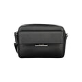 Black Polyurethane Women's Shoulder Bag