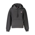 Black Cotton Women Sweatshirt