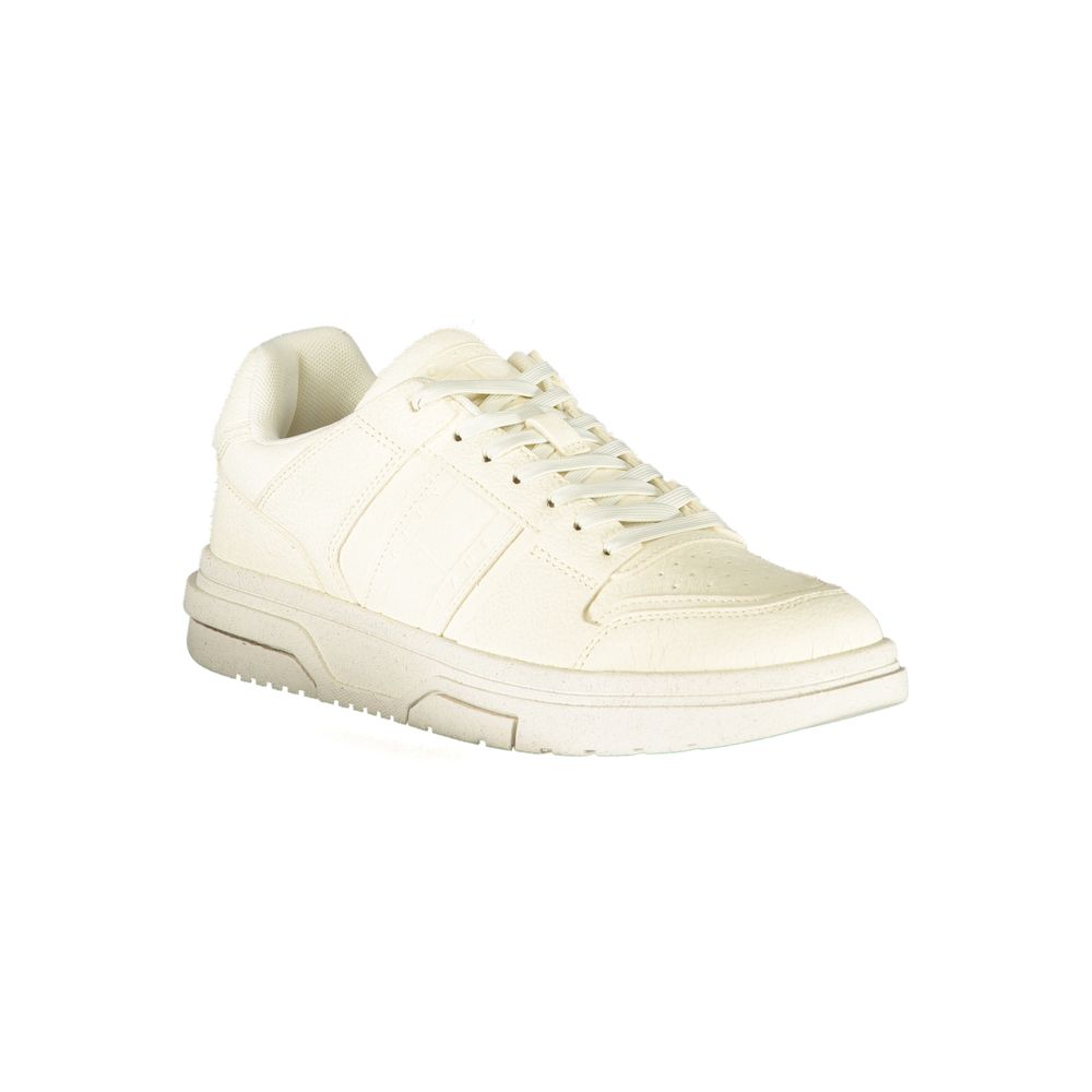White Polyester Women Sandal