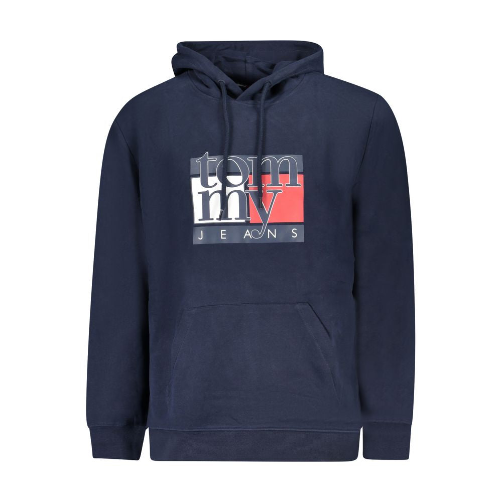 Blue Cotton Men's Hoodie