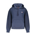 Blue Cotton Women Sweatshirt