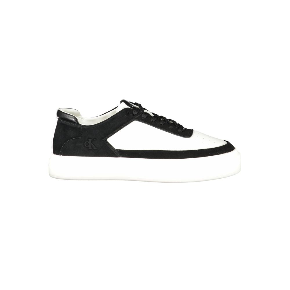 Bianco Polyurethane Men Sneaker