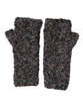 Gray Virgin Wool Knitted Fingerless Men Gloves